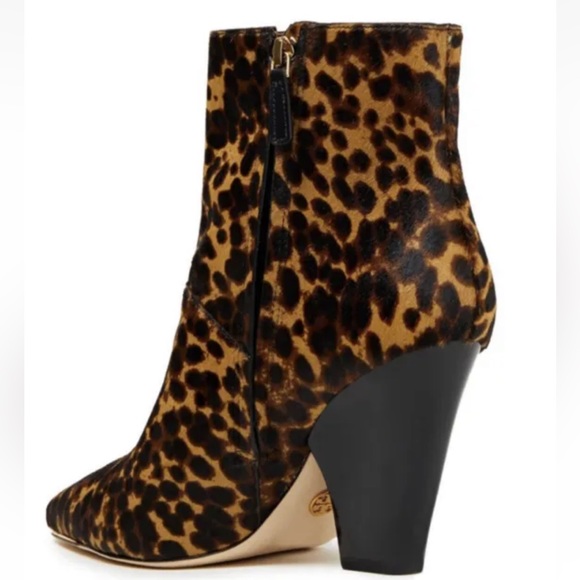 Tory Burch Lila Zip Up Ankle Bootie Leopard - Picture 5 of 11